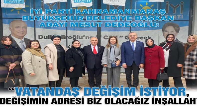 Mesut Dedeoğlu, “Vatandaş Değişim İstiyor, Değişimin Adresi Biz Olacağız İnşallah”