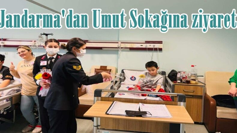 Jandarma’dan Umut Sokağına ziyaret.