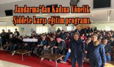 Jandarma’dan Kadına Yönelik Şiddete karşı eğitim programı.