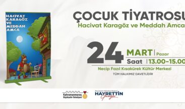 “Hacivat Karagöz ve Meddah Amca” Gösterisi Çocuklarla Buluşacak.