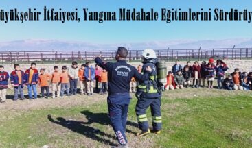 Büyükşehir İtfaiyesi, Yangına Müdahale Eğitimlerini Sürdürüyor.