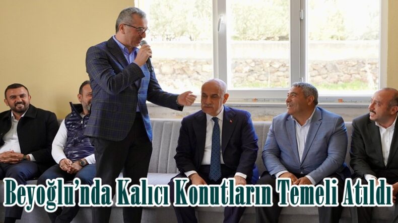 Beyoğlu’nda Kalıcı Konutların Temeli Atıldı.