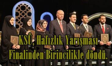 KSÜ, Hafızlık Yarışması Finalinden Birincilikle döndü.