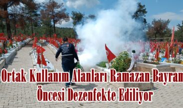 Ortak Kullanım Alanları Ramazan Bayramı Öncesi Dezenfekte Ediliyor.