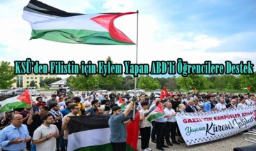 KSÜ’den Filistin için Eylem Yapan ABD’li Öğrencilere Destek.