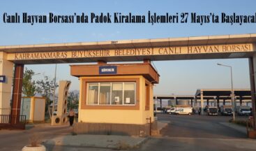 Canlı Hayvan Borsası’nda Padok Kiralama İşlemleri 27 Mayıs’ta Başlayacak.