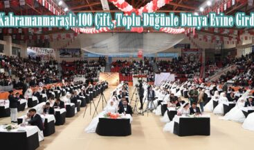 Kahramanmaraşlı 100 Çift, Toplu Düğünle Dünya Evine Girdi.