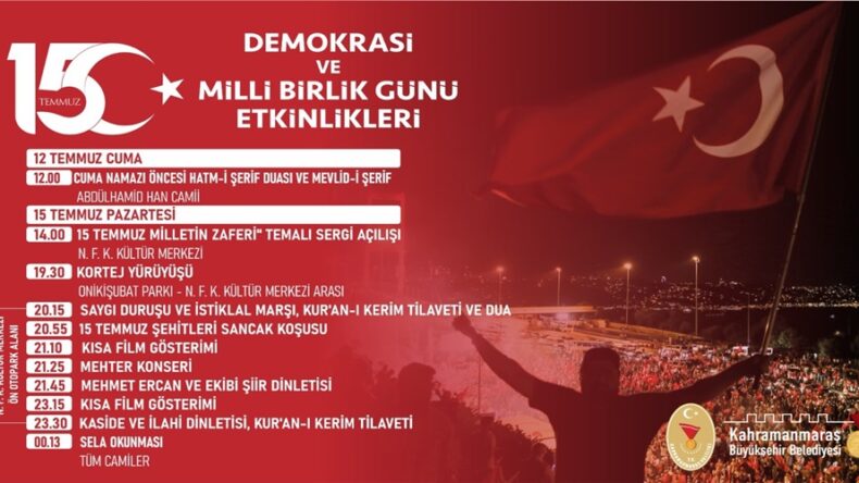 15 Temmuz Demokrasi ve Milli Birlik Günü Programında Buluşalım.