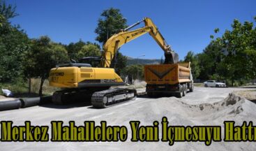 Merkez Mahallelere Yeni İçmesuyu Hattı.