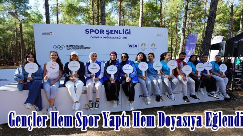 Gençler Hem Spor Yaptı Hem Doyasıya Eğlendi.