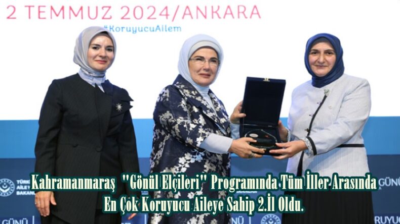 Kahramanmaraş “Gönül Elçileri” Programında Tüm İller Arasında En Çok Koruyucu Aileye Sahip 2.İl Oldu.