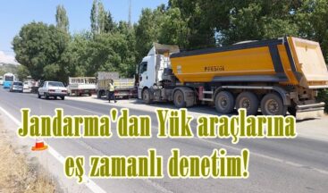 Jandarma’dan Yük araçlarına eş zamanlı denetim!