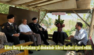Kıbrıs Barış Harekatının yıl dönümünde Kıbrıs Gazileri ziyaret edildi.