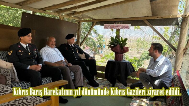 Kıbrıs Barış Harekatının yıl dönümünde Kıbrıs Gazileri ziyaret edildi.