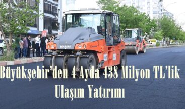 Büyükşehir’den 4 Ayda 438 Milyon TL’lik Ulaşım Yatırımı.