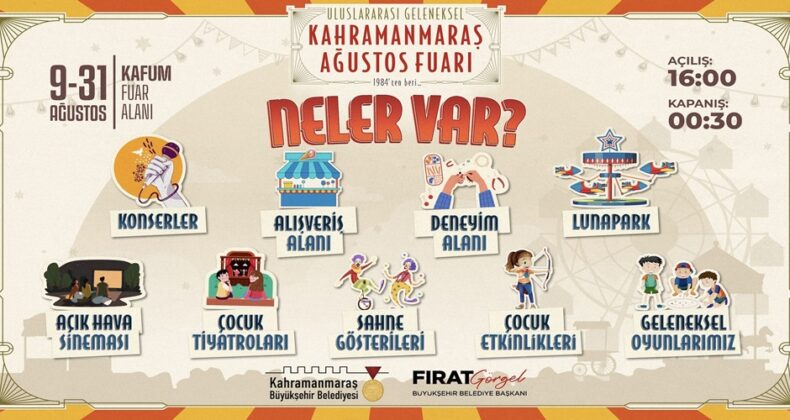 Ağustos Fuarı, Pazartesi Günü Konser ve Sinema Gösterisiyle Devam Edecek.