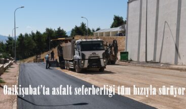 Onikişubat’ta asfalt seferberliği tüm hızıyla sürüyor.