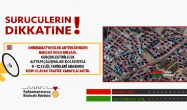 Bahçeci Hoca Bulvarı, 12 Eylül’e Kadar Kısmi Olarak Trafiğe Kapatıldı.