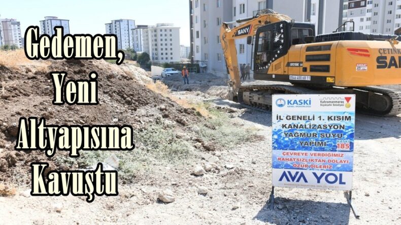 Gedemen, Yeni Altyapısına Kavuştu.