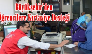 Büyükşehir’den Öğrencilere Kırtasiye Desteği.