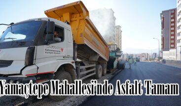 Yamaçtepe Mahallesi’nde Asfalt Tamam.