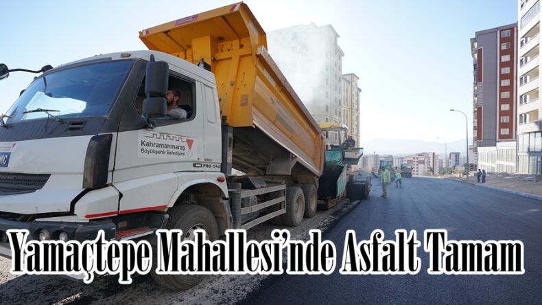 Yamaçtepe Mahallesi’nde Asfalt Tamam.