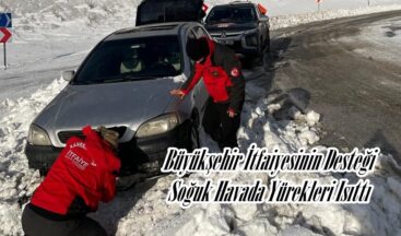 Büyükşehir İtfaiyesinin Desteği Soğuk Havada Yürekleri Isıttı.