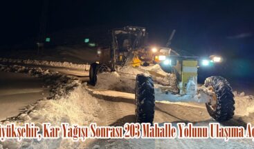 Büyükşehir, Kar Yağışı Sonrası 203 Mahalle Yolunu Ulaşıma Açtı.