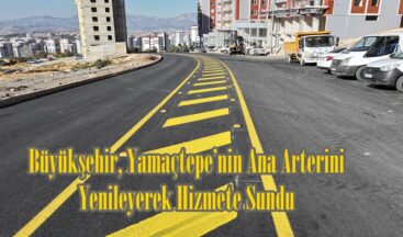 Büyükşehir, Yamaçtepe’nin Ana Arterini Yenileyerek Hizmete Sundu.