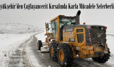 Büyükşehir’den Çağlayancerit Kırsalında Karla Mücadele Seferberliği.