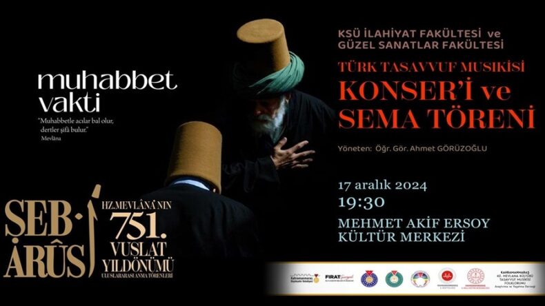 Hz. Mevlana, Vuslatının 751. Yıl Dönümünde Çeşitli Etkinliklerle Anılacak.