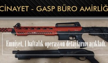 Emniyet, 1 haftalık operasyon detaylarını açıkladı.