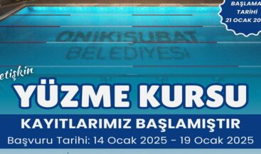 Onikişubat Belediyesi bu kez yetişkinler için yüzme kursu başlattı.
