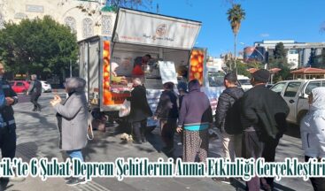 Serik’te 6 Şubat Deprem Şehitlerini Anma Etkinliği Gerçekleştirildi.