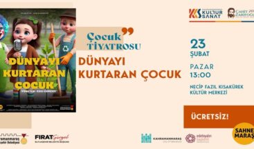 Sahne Maraş, Pazar Günü Çocuklara Eğlence Dolu Anlar Yaşatacak.