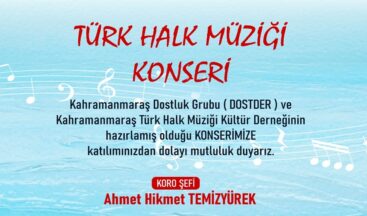 Büyükşehir’den Türk Halk Müziği Gecesine Davet.