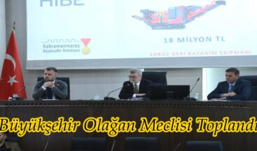 Büyükşehir Olağan Meclisi Toplandı.