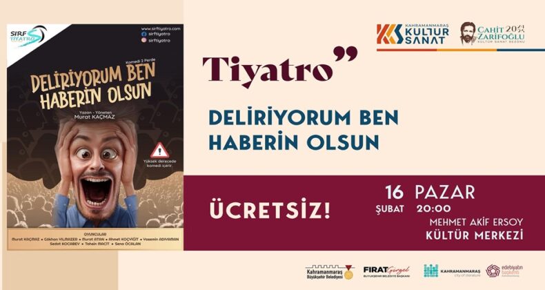 Tiyatroseverleri Kahkaha Dolu Bir Gece Bekliyor.