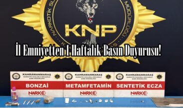 İl Emniyetten 1 Haftalık Basın Duyurusu!