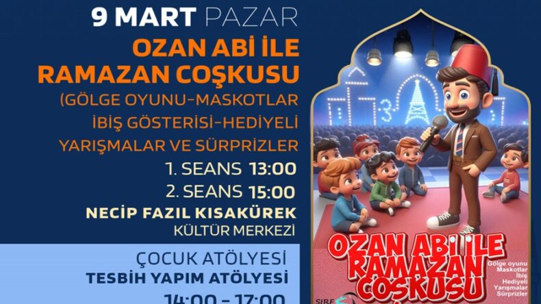 Ramazan Neşesi NFK’da; Haydi Çocuklar Büyükşehir’in Etkinliklerine.