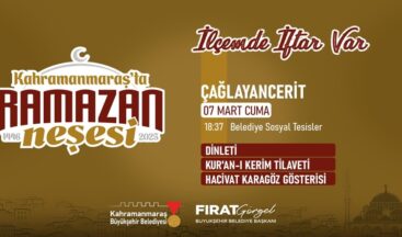 7 Mart Cuma Günü Çağlayancerit İftarı Var!