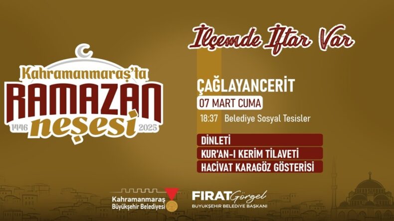 7 Mart Cuma Günü Çağlayancerit İftarı Var!