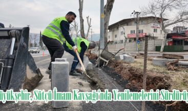 Büyükşehir, Sütçü İmam Kavşağı’nda Yenilemelerini Sürdürüyor.
