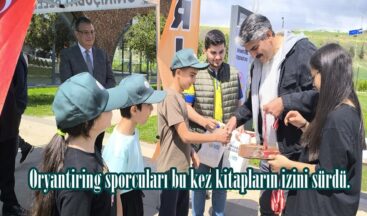 Oryantiring sporcuları bu kez kitapların izini sürdü.