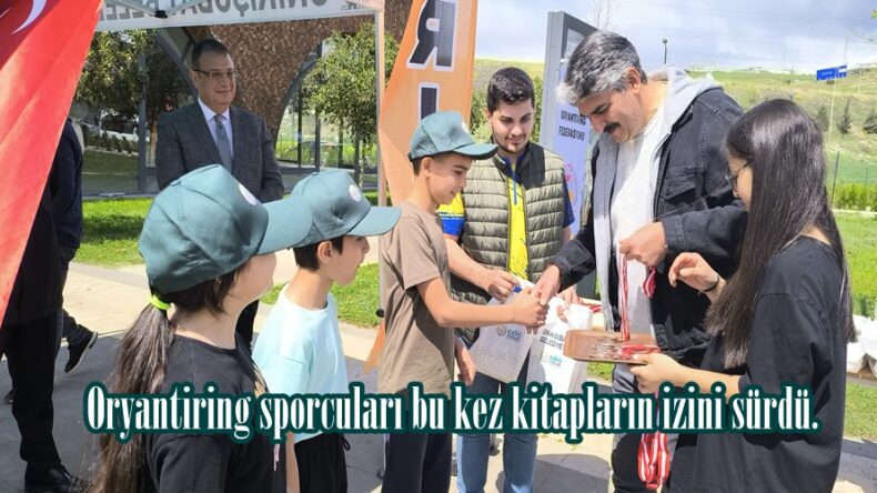 Oryantiring sporcuları bu kez kitapların izini sürdü.