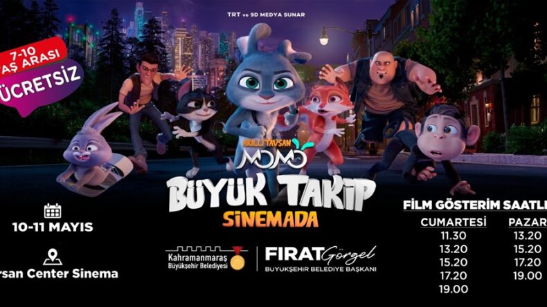 Büyükşehir, “Akıllı Tavşan Momo” Filmini Minik İzleyicilerle Buluşturuyor.