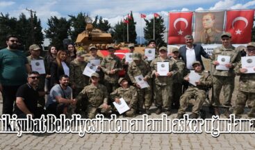 Onikişubat Belediyesi’nden anlamlı asker uğurlaması.