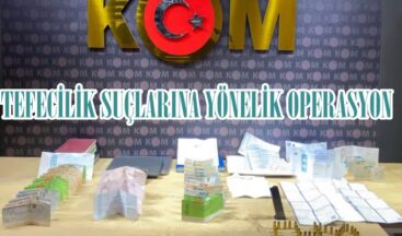 TEFECİLİK SUÇLARINA YÖNELİK OPERASYON