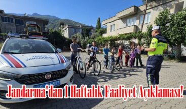 Jandarma’dan 1 Haftalık Faaliyet Açıklaması!