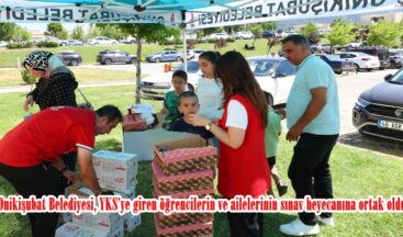 Onikişubat Belediyesi, YKS’ye giren öğrencilerin ve ailelerinin sınav heyecanına ortak oldu.